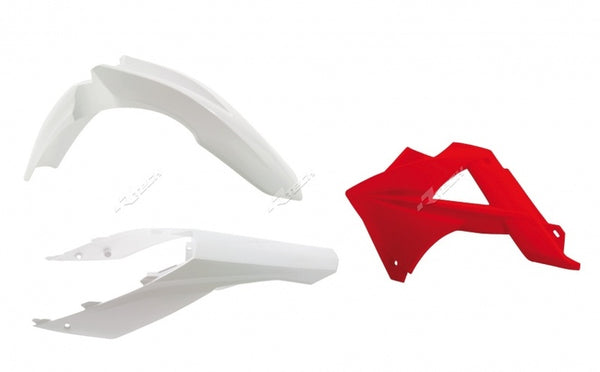 Racetech Plastic Kit-Oem White/Red Gas Gas EC125/250/300/450 FSR R-Kit Gas-OEM-404