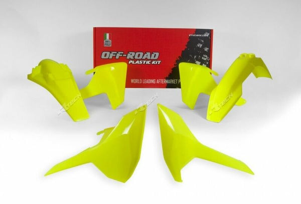 Racetech Plastic Kit-Neon Yellow to Husqvarna Tea / Fe R-Kithsq-GF0-417