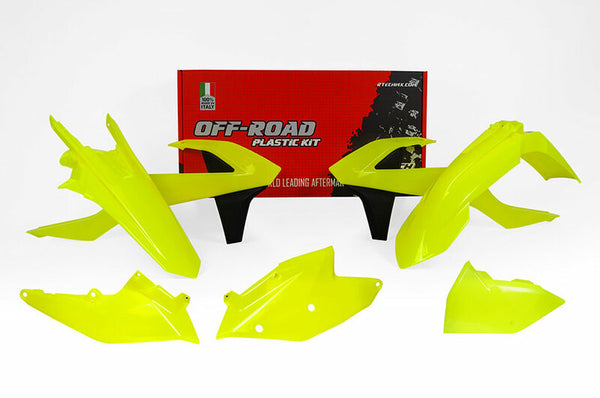 Racetech plastic kit neon gele ktm exc/exc-f r-kittm-gf0-517