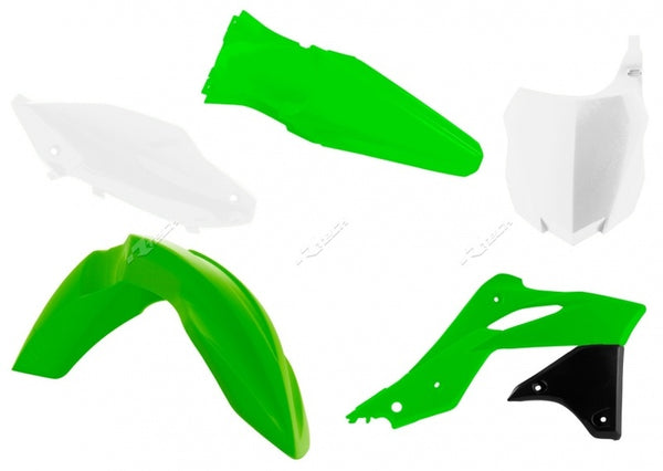 Racetech Plastic Kit OEM-kleur (2016) Groene/witte Kawasaki KX250F R-Kitkxf-OEM-596