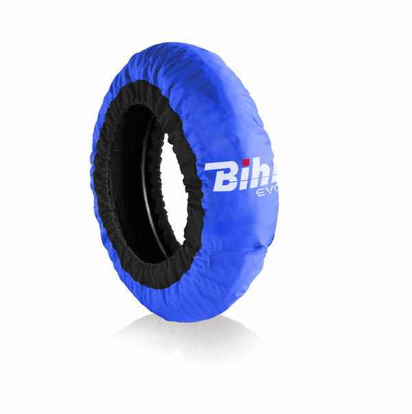 BIHR Home Track EVO2 Autorégulé Pneu chaud Blue Tire Front 120 / arrière 180-200MMSBK-A-BLUE