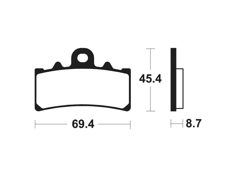 Tecnium Sinterd Metall Bremsbeläge - MTR377 1090579