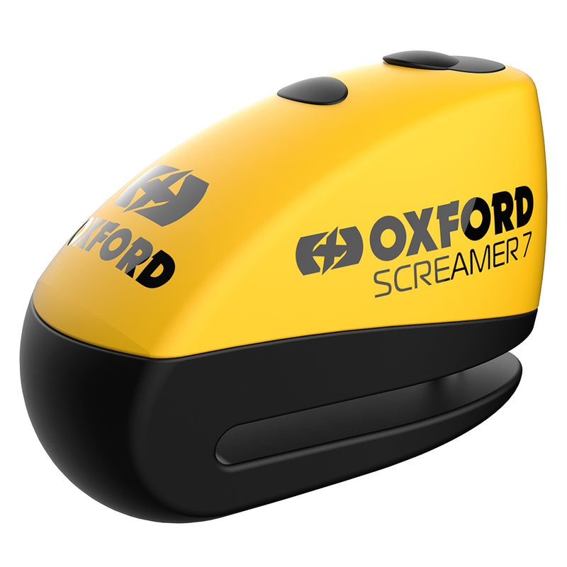 Oxford Screamer 7 Disc Lock - Ø7 mm jaune / noir LK290