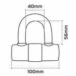 Oxford HD MAX Disc Lock – Ø14mm Black 