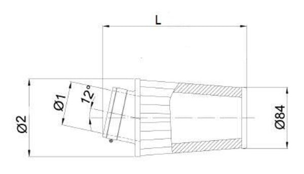 BMC-Luftfilter verjüngt Ø65mm-FBSA65-128 FBSA65-128