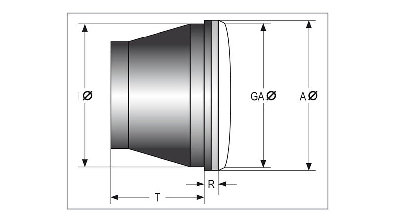 Highsider Jackson a LED le phare principal - 5 3/4 ”226-016