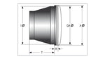 HighSID hoofdkoplamp Insert LED Type 6 - 5 3/4 "226-019