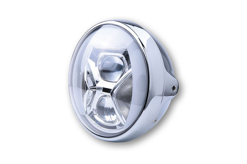 Headsider 7 pouces LED Phares de style britannique Type8 avec TFL, Bend Lighting 223-236