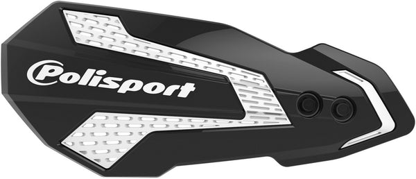 Policport MX Flow Handguards Black / White - Kawasaki KX250F / 450F 8308200038