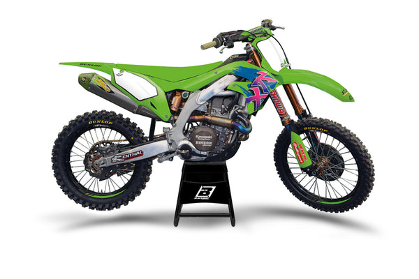 Blackbird retro grafische kit - Kawasaki KX125/250 2427AA