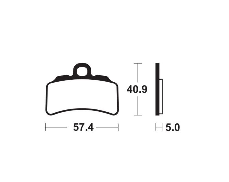 TECNIUM MX/ATV Sintered Metall Bremsbeläge - Mor463 1111145