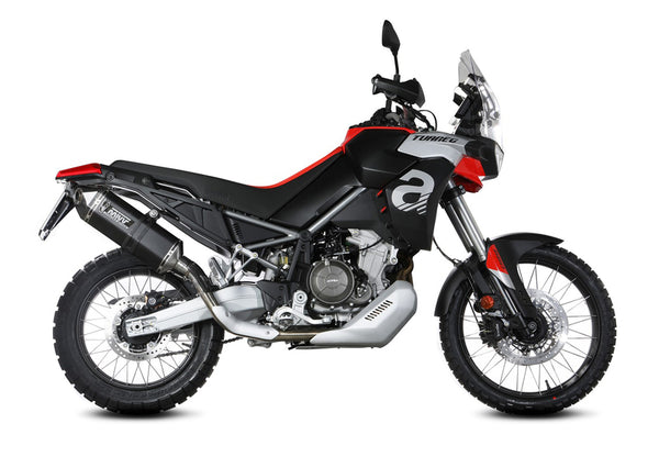 MIVV Speed ​​Edge Slip -un silencieux en acier inoxydable noir - Aprilia Tuareg 660 A.017.lrb