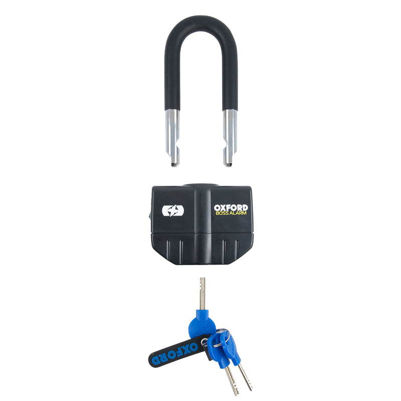 Oxford Boss Alarm Lock 16mm + ketting 12 mm x 1,5 m LK481