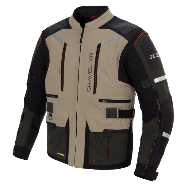BUSE TEXTILE MC-JACKET Gravel xr Sand
