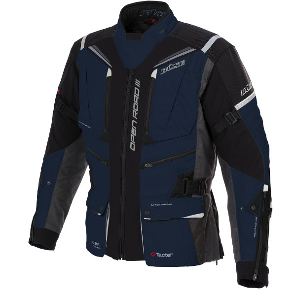 Büse Textile MC Jacket Open Road III noir / bleu