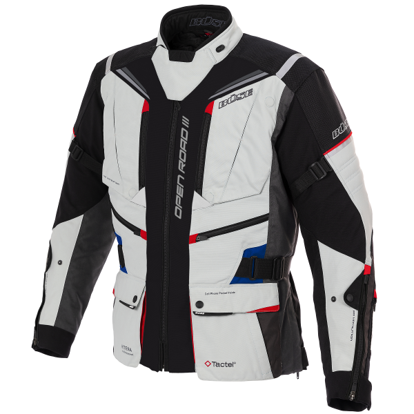 Büse Dam Textile Mc-Jacket Open Road III Gray