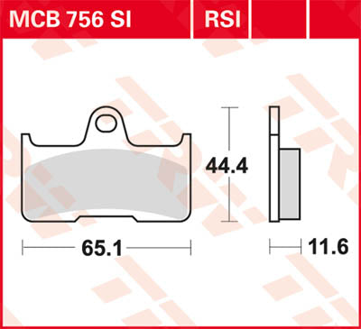 TRW Brake Pad TRW MCB756SI MCB756SI