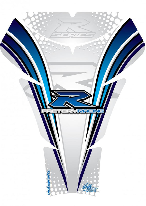 Tank Protection 05-08 GSXR1000/06-15 GSXR600 750 White/Blue