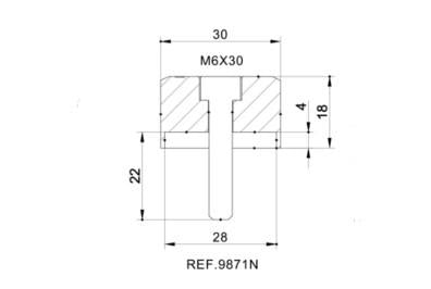 Adaptateur Broir arrière Hi-Tech IV Aprilia Shiver 901