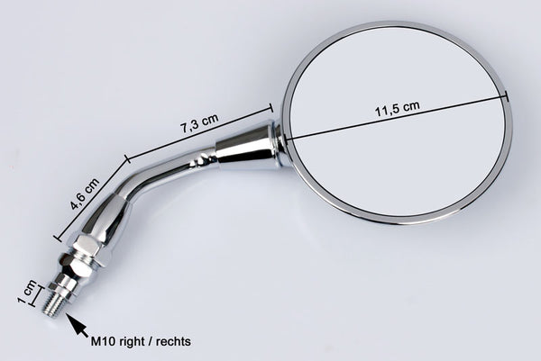 EMGO Mirror Chrome Right Ec tige 20-25131