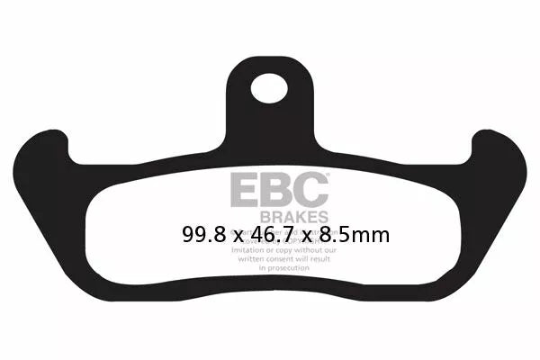 EBC Brake Pad FA ziet er organische FA134 uit