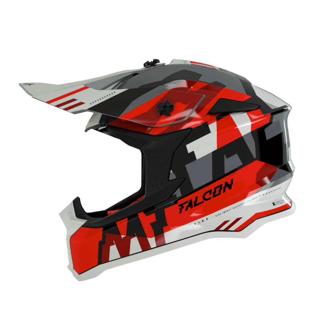 MT -Helme kreuzen MC Helm Ayra Falcon Pearlrot