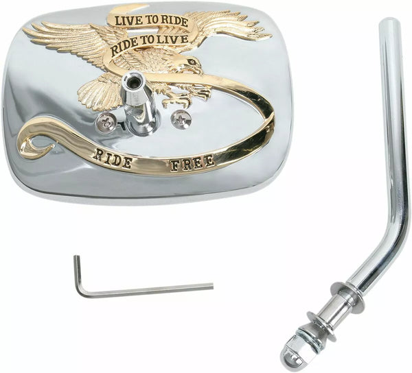 EMGO Mirror LTR GLD / CHM HD RT 20-31704A