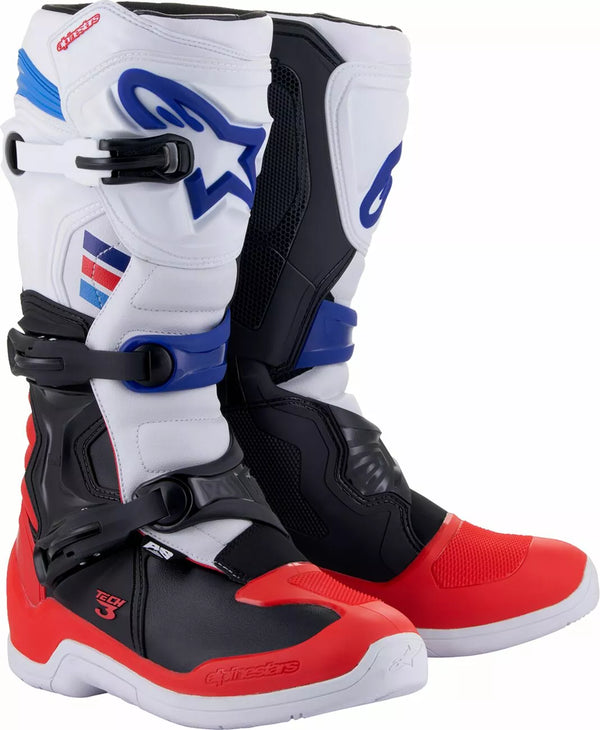 Alpinestars (MX) Boot Tech3 WT/RD/BL 8 2013018-2307-8