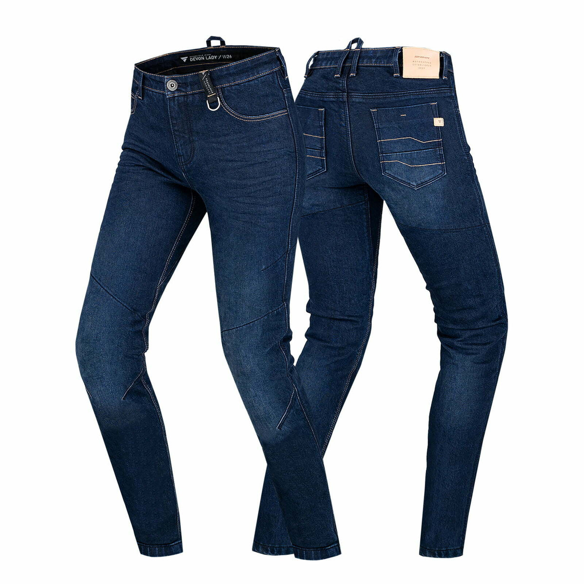 Shima Lady Kevlar Mc-Jeans Devon Dunkelblau