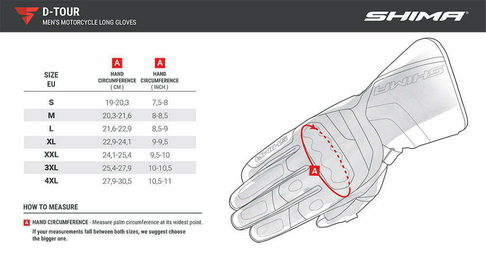 Shima MC Handschuhe D-Tour Schwarz