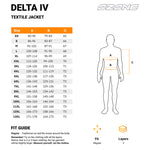 Ozone textiel mc-jacket delta iv zwart /griep