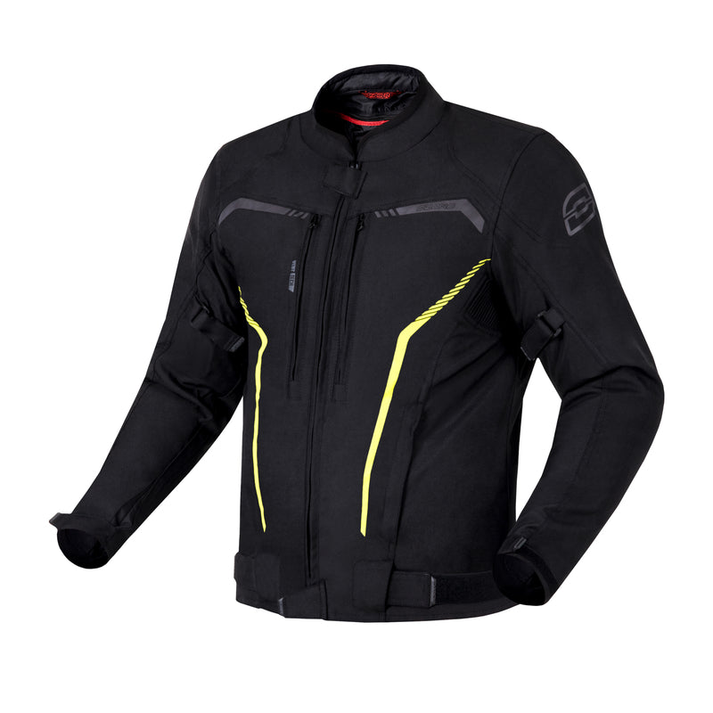 Ozone textiel mc-jacket delta iv zwart /griep