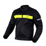 Ozone textiel mc-jacket dart zwart /griep