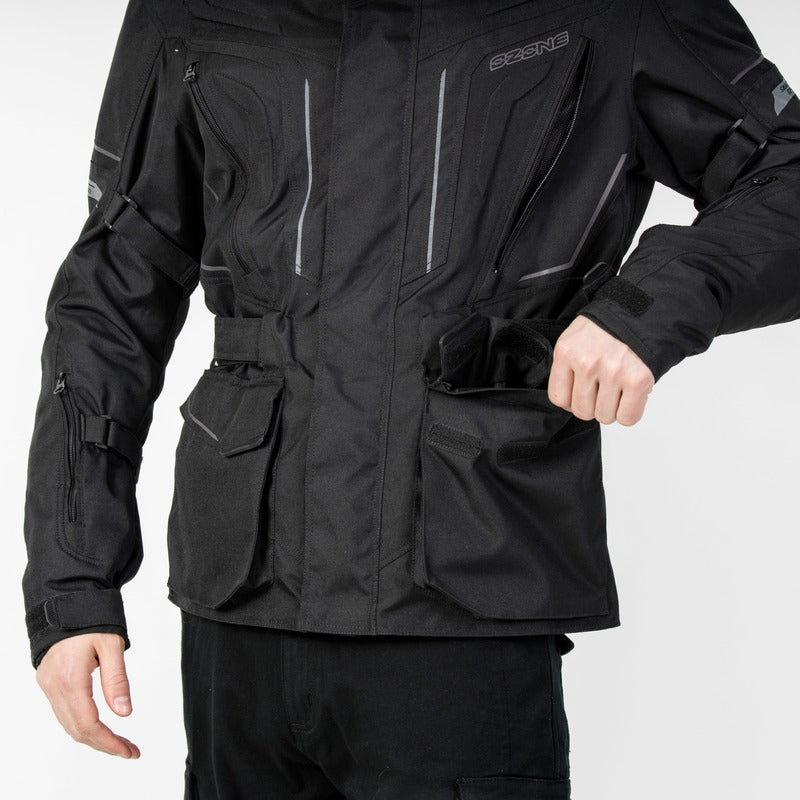 Ozone textiel MC Jacket Sahara Black