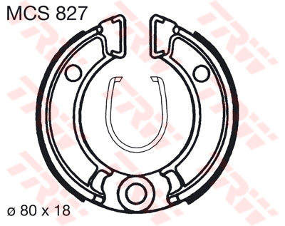 TRW Brake Shoes standard MCS827