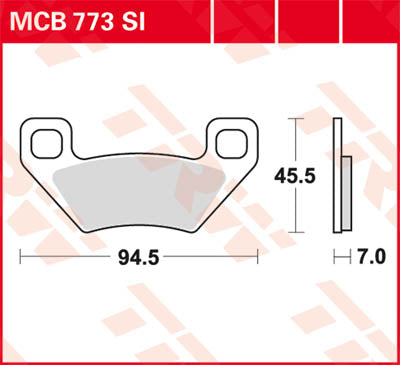 TRW Brake Pad TRW MCB773SI MCB773SI