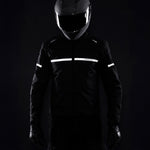 Ozone leather mc jacket rides black