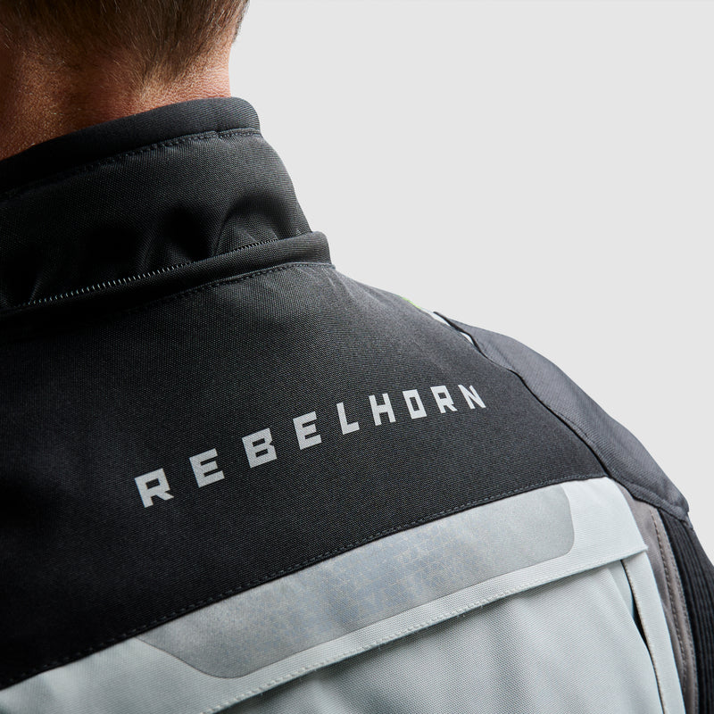 Rebelhorn Textile MC Jacke Cubby gegen Grau /Grippe