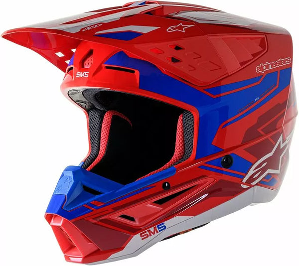 Alpinestars Cross MC Helmet SupeTech M5 Action 2 Red /Blue