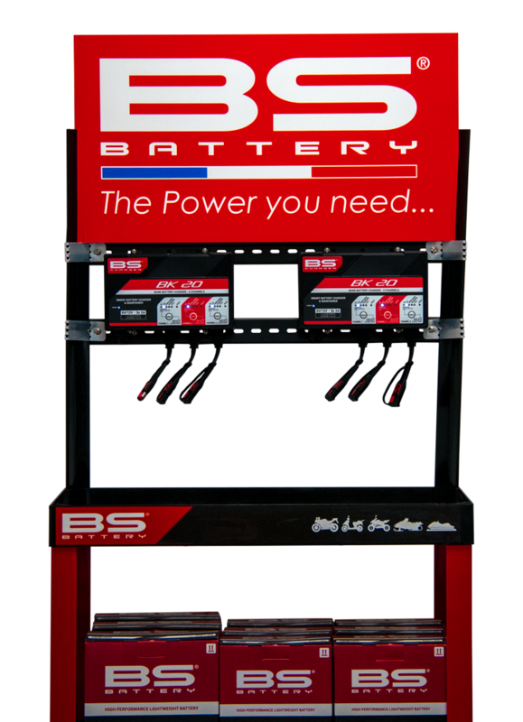 BS Battery Display Kit met twee BK20 -laders NULL