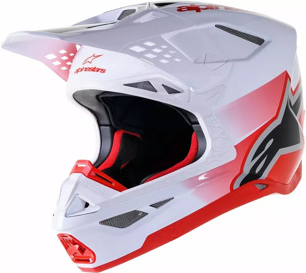 Alpinestars Cross MC Casque Supetech M10 Unite White / Red