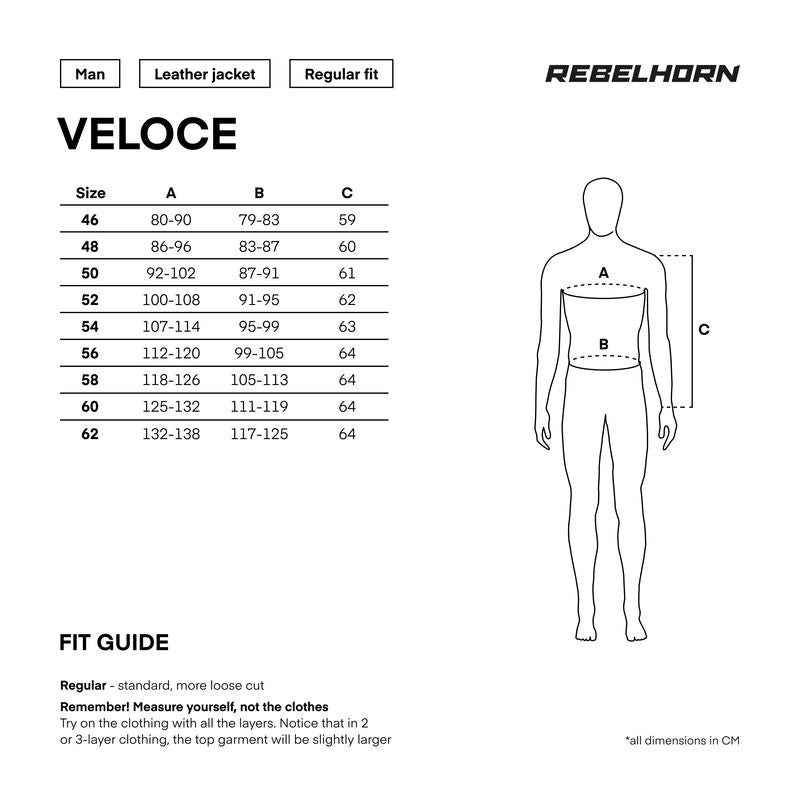 Rebelhorn Mc-Skin Jacket Veloce Black /griep