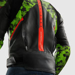 Rebelhorn MC-Leather Jacke Veloce Schwarz /Camo Grey (Kopie)