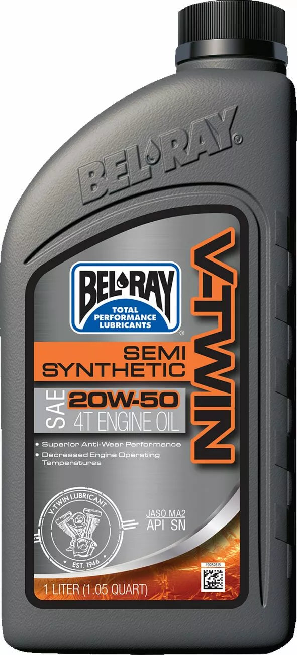 Bel-ray Oil Vtwin Semi 20W50 1L 96910-BT1