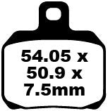 EBC Frein Pad Sfa Org Scooter SFA266