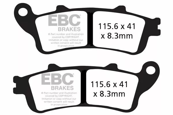 EBC Brake Pad Vee Semisntrd FA261V