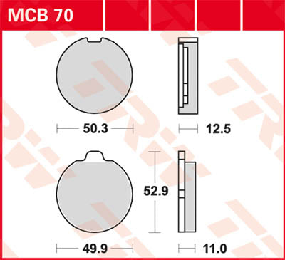 TRW PAD DE FREIN TRW MCB70 MCB70