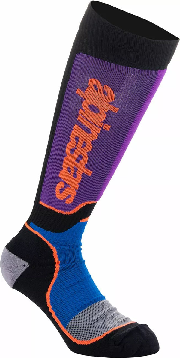 Alpinestars (MX) Sockenoberfläche MX+ BLK/PUR/BL 4742324-1246-ML
