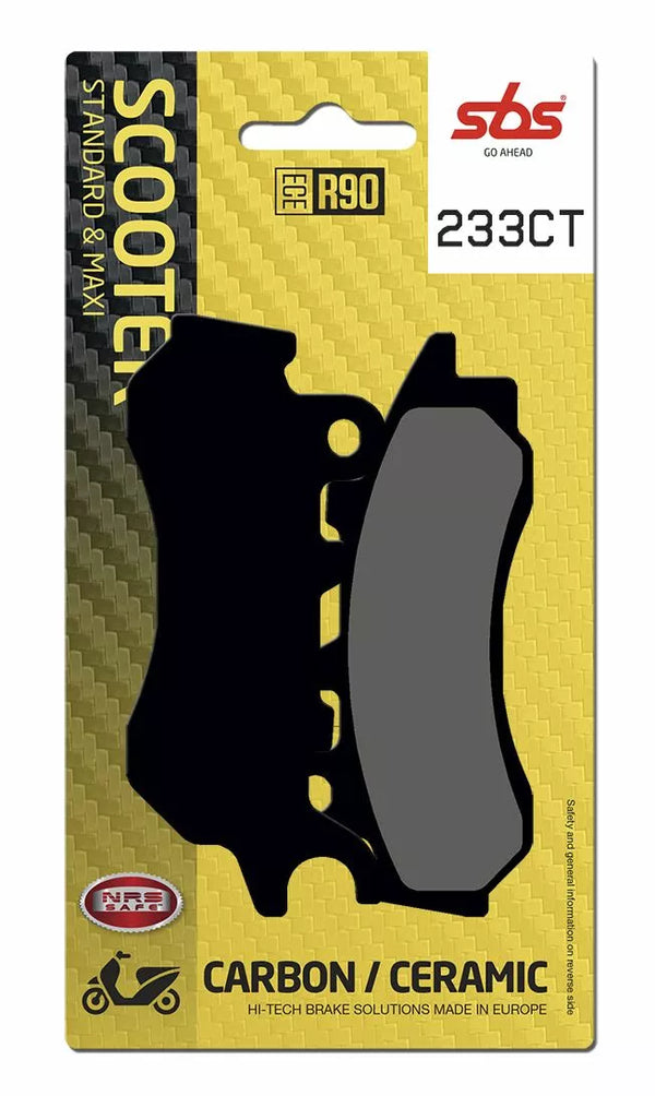 SBS Brake Pad Car/Cer Scoot 233ct