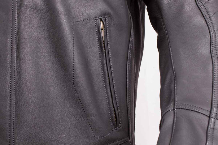 GMS MC-Lederjacke Panther Schwarz